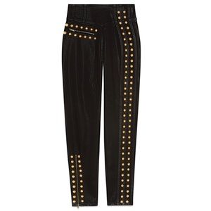GUCCI COATED DENIM PANT WITH STUDS